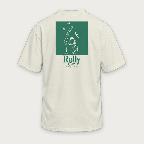 Rally On · Country club heritage pickleball tee by Courtelane