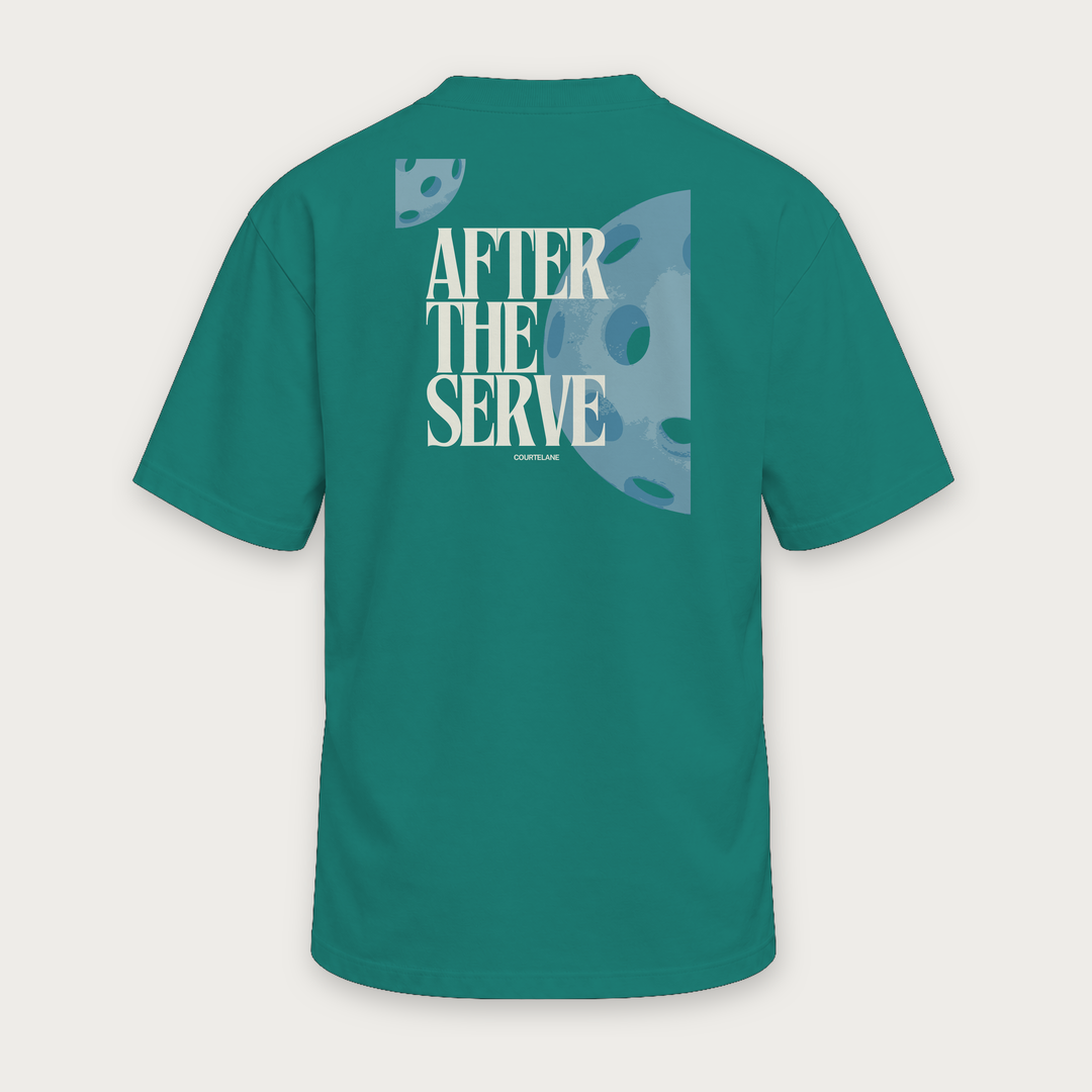 After the Serve · Life after the game pickleball tee by Courtelane