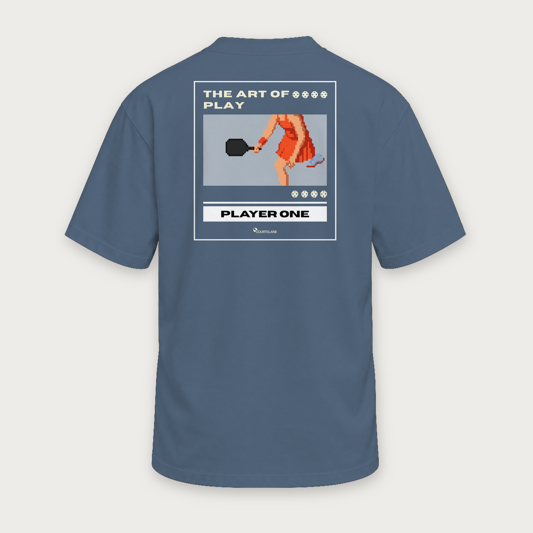 The Art of Play · Art and gaming pickleball tee by Courtelane