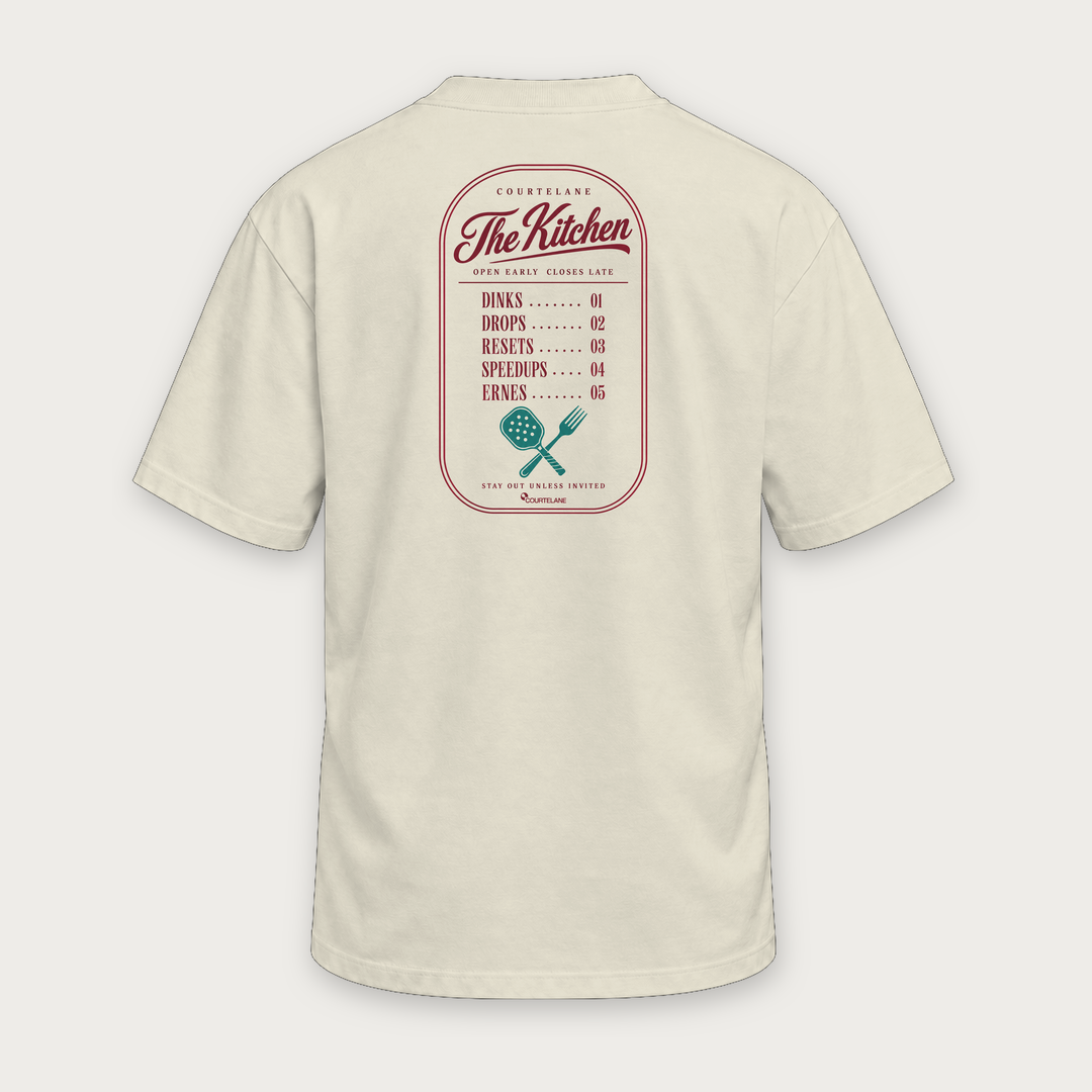 The Kitchen · Food and hospitality pickleball tee by Courtelane