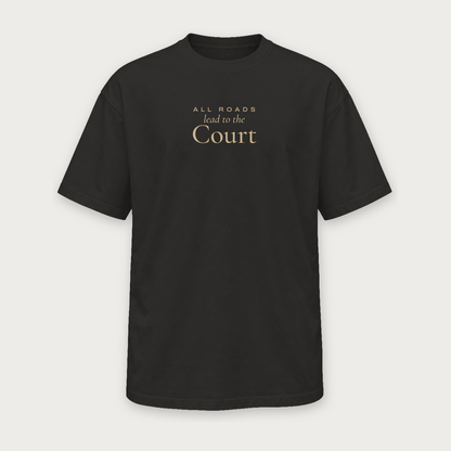 All Roads Lead to the Court pickleball tee by Courtelane
