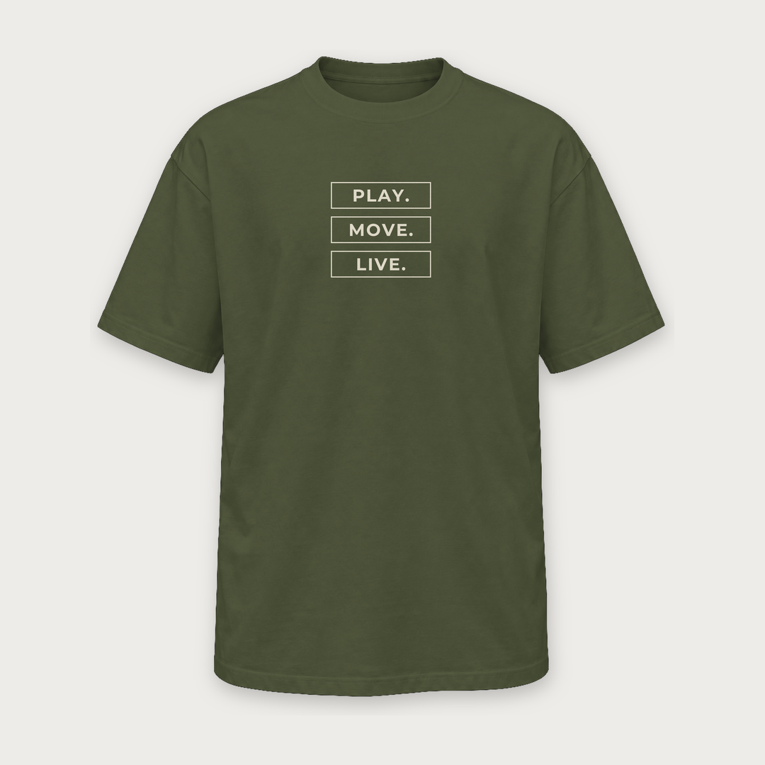 Play Move Live pickleball tee by Courtelane